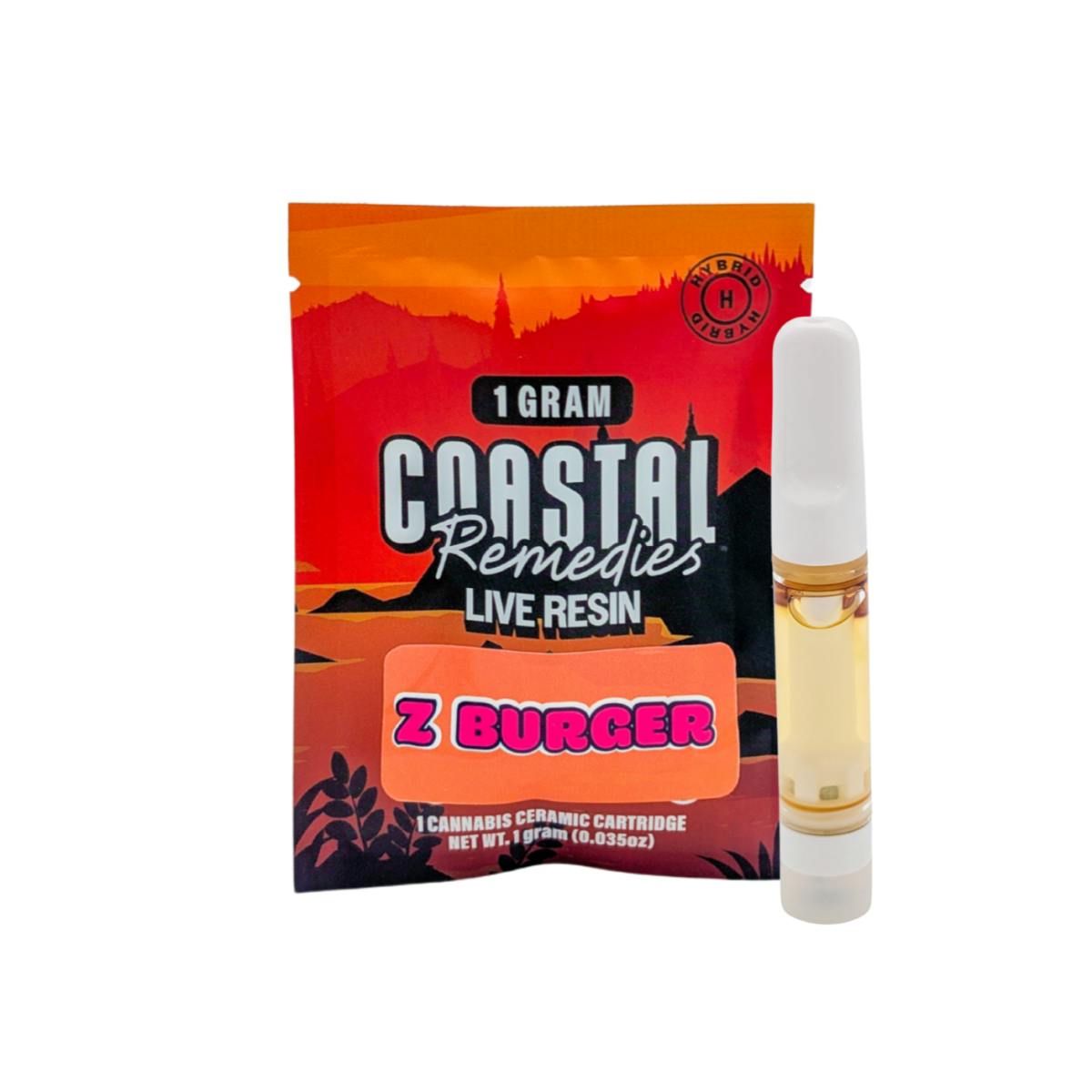 Z Burger | 1g Live Resin Cartridge | Coastal Remedies by Coastal Remedies