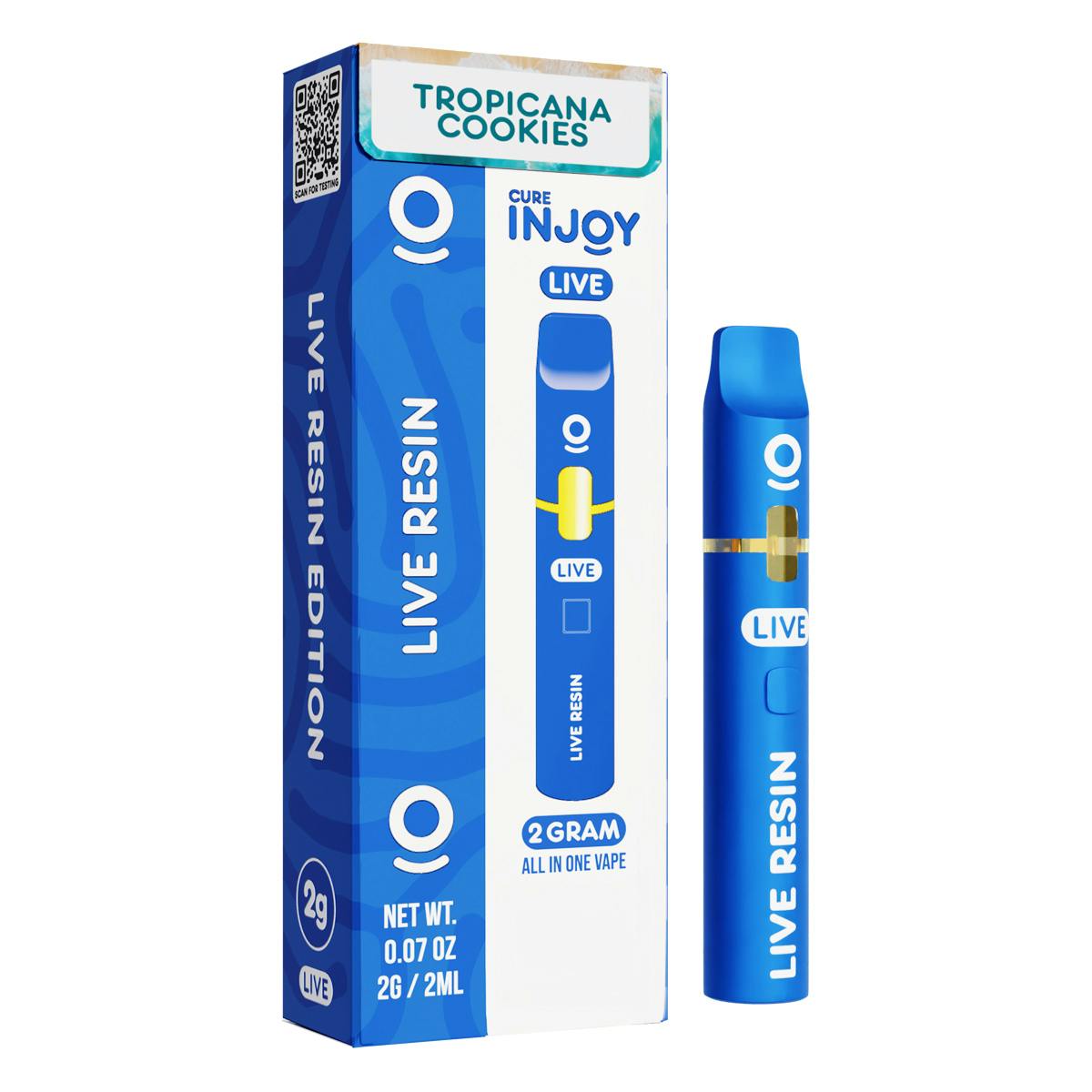 Cure Injoy | Tropicana Cookies | Live Resin Disposable | 2g
