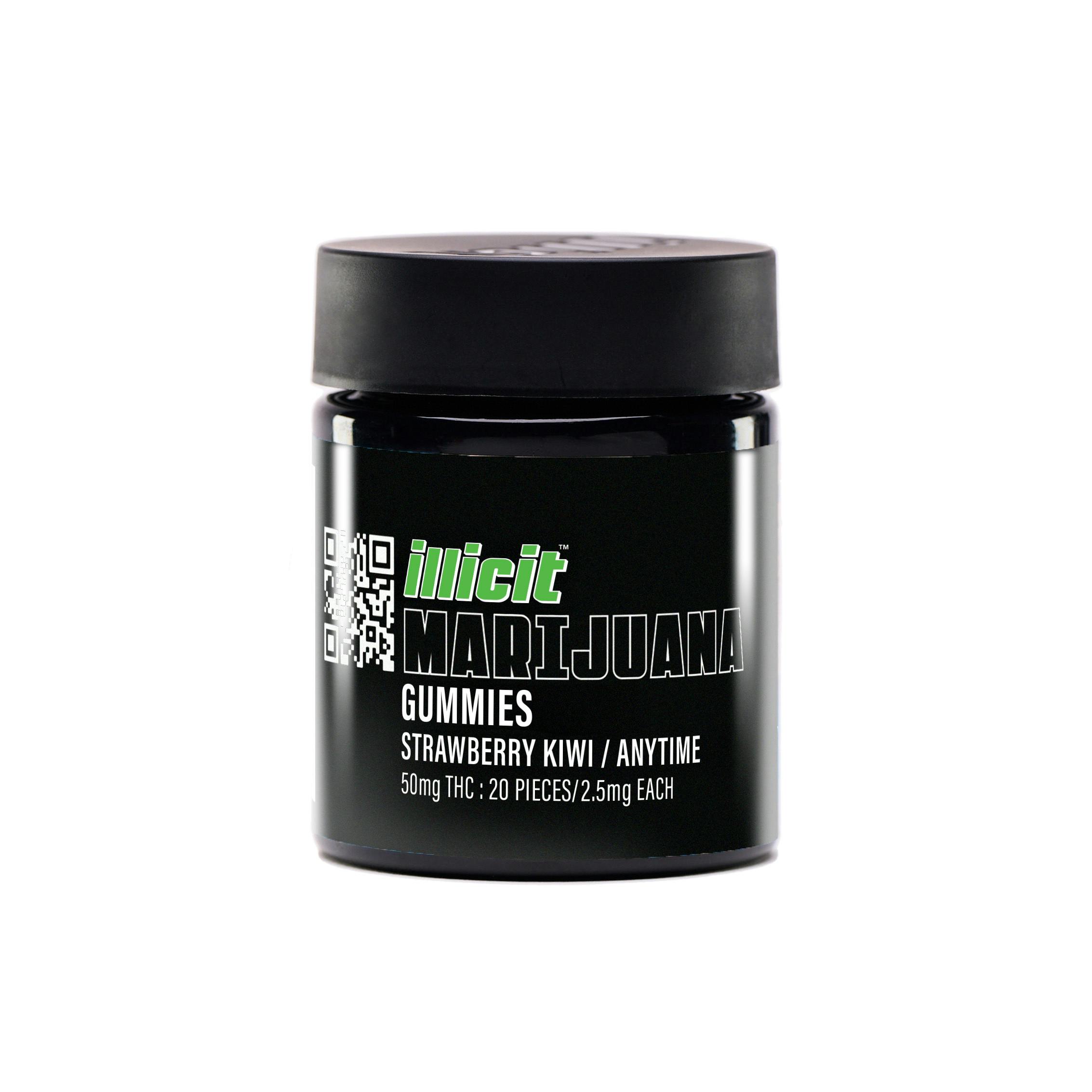 Strawberry Kiwi 50mg Anytime Gummies