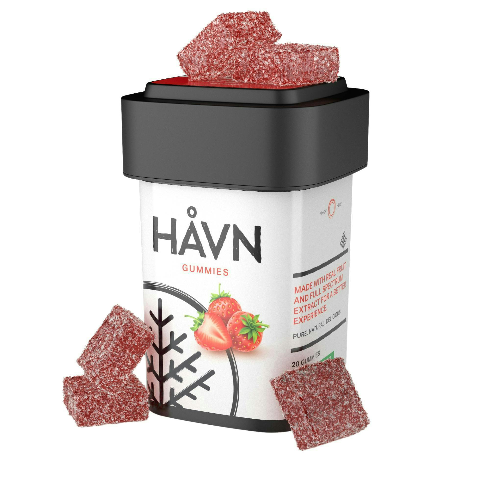 Strawberry 1:1 THC:CBD Gummies | 100mg | 20ct | 5mg/ea