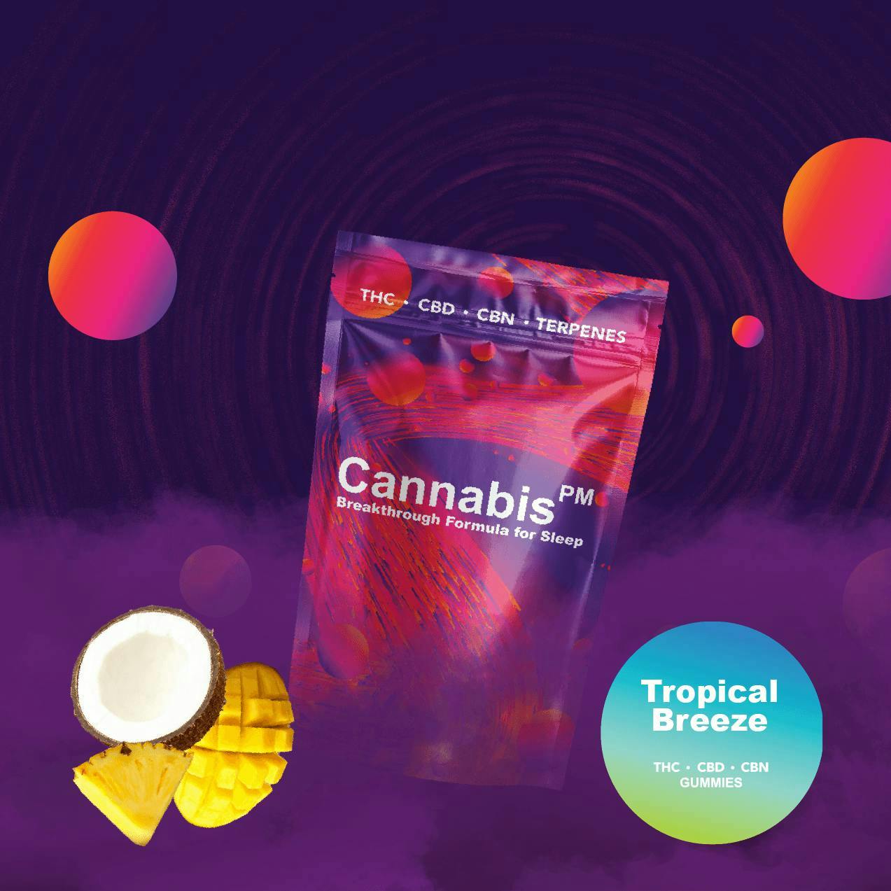 Cannabispm Tropical Breeze Gummies Thc