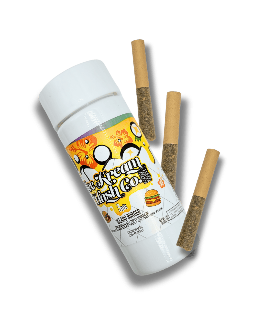 IKHCO | Island Burger | Rosin Infused PRJ | Single Scoop 3pk | 1.5g by Ice Kream Hash Co.