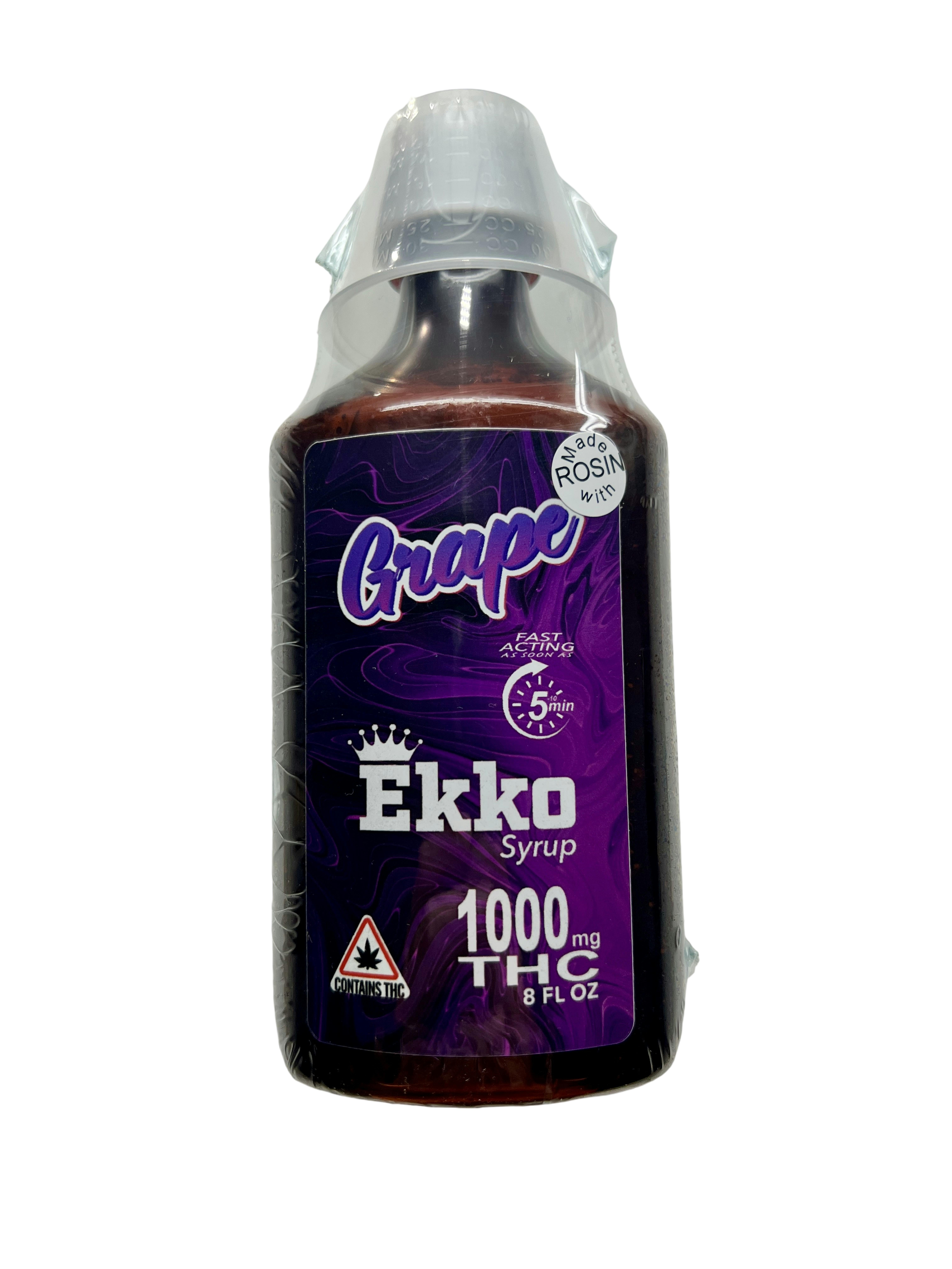 1000mg Hash Rosin Grape Syrup - Ekko by Indico
