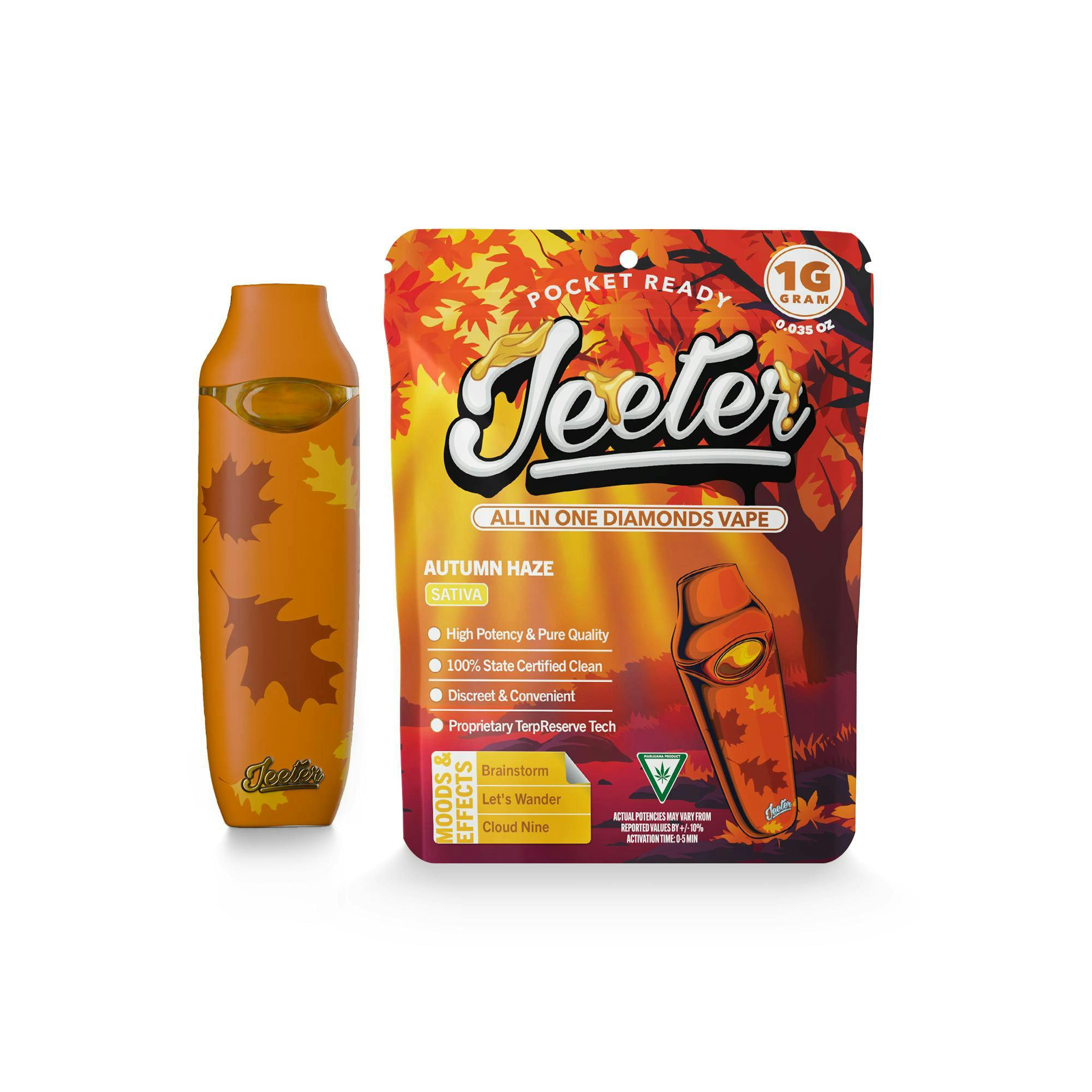 Jeeter | Autumn Haze | Diamonds Disposable | 1g