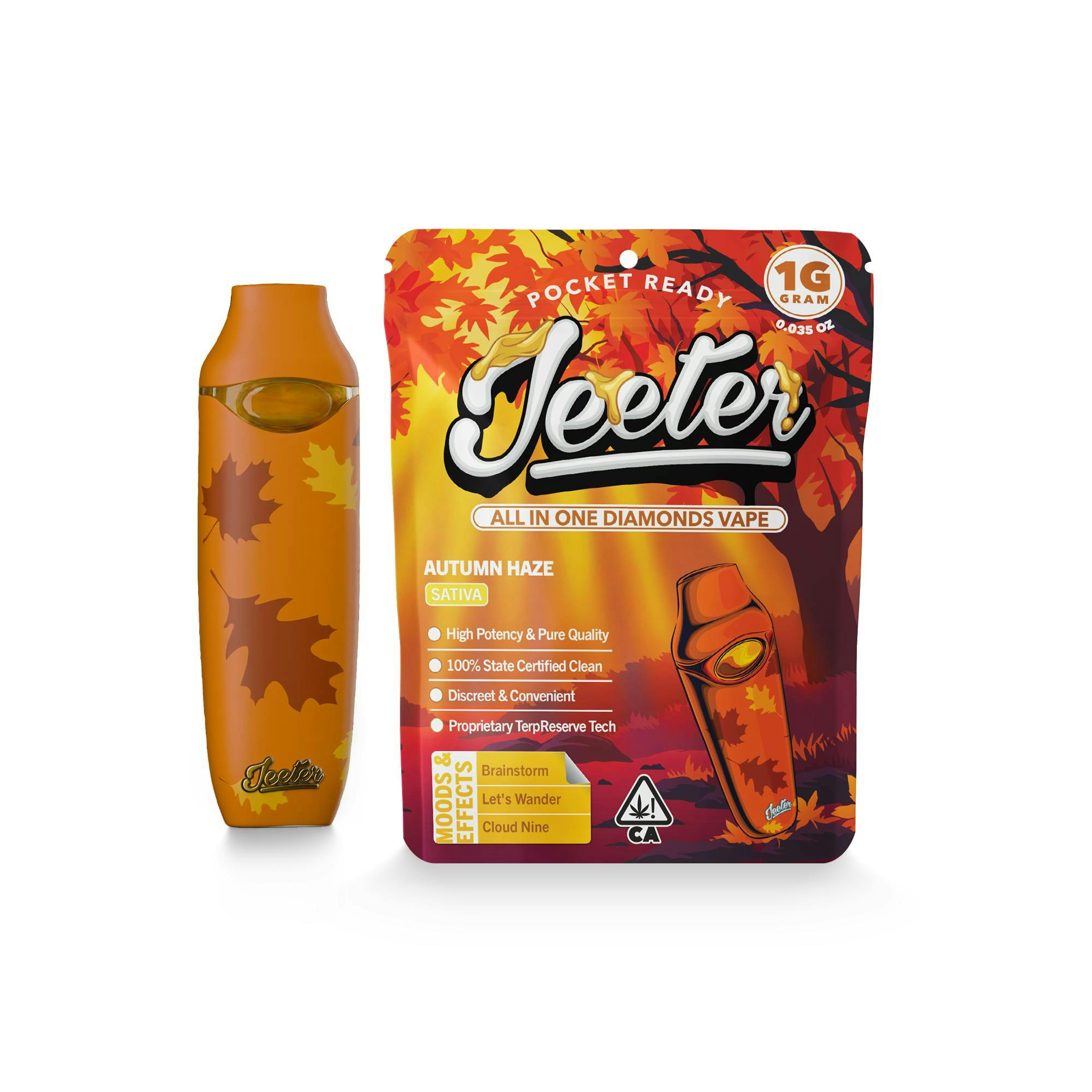 Jeeter | Autumn Haze | Diamonds Disposable | 1g