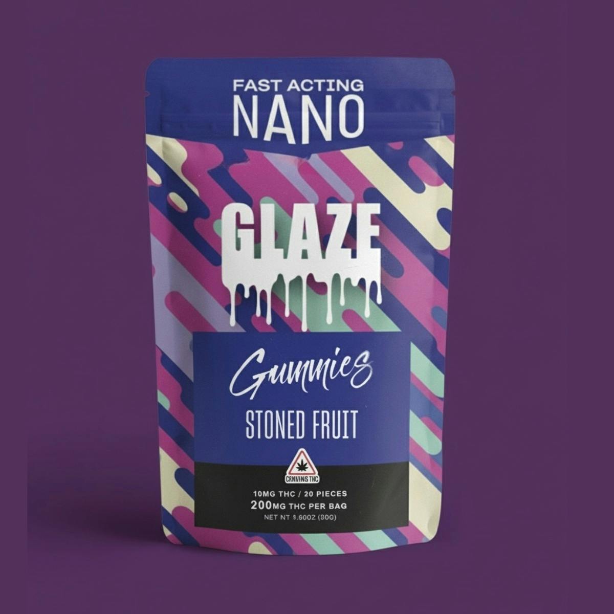 Glaze | Nano | Stoned Fruit Gummies | 20pc | 200MG by Glaze