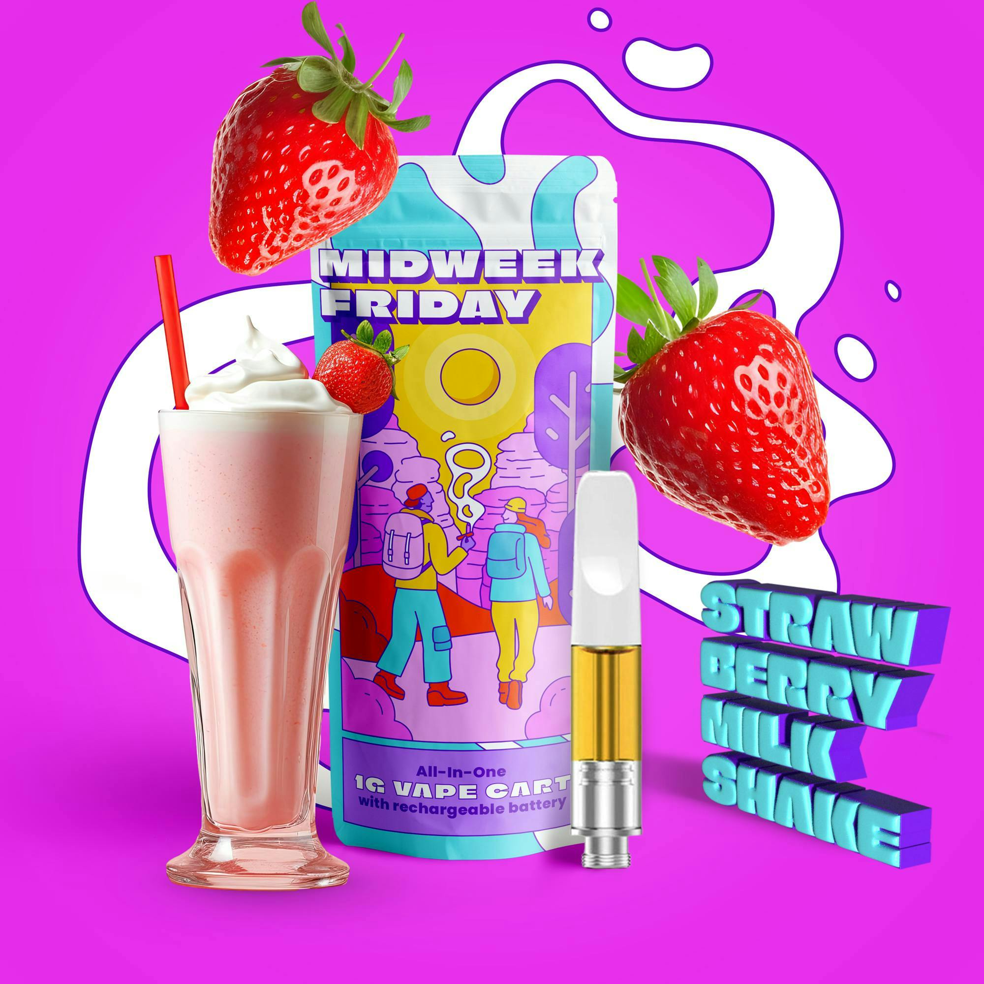 Strawberry Milkshake Cartridge | 1g