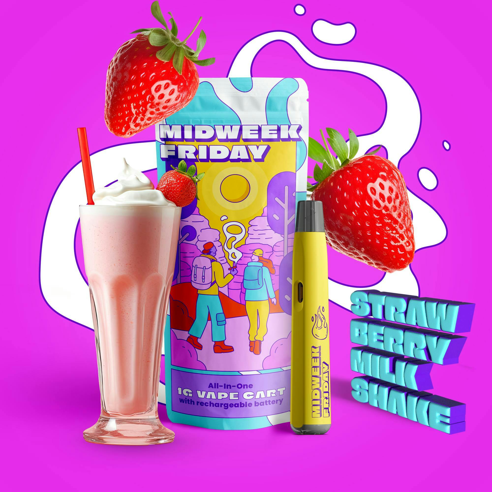 Strawberry Milkshake AIO | 1g