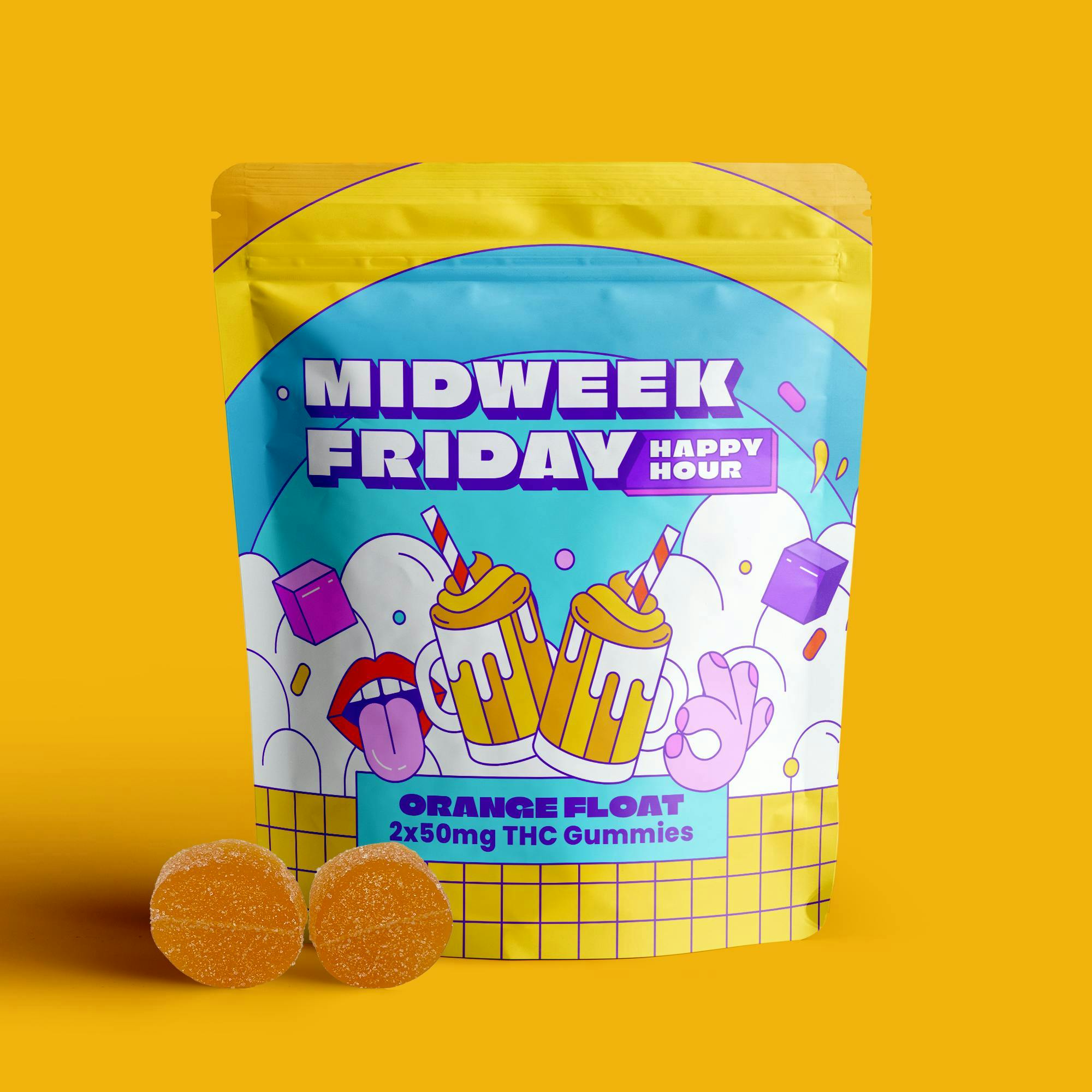 Orange Float | Gummies [2pk] (100mg) at Revolution Dispensary - Normal