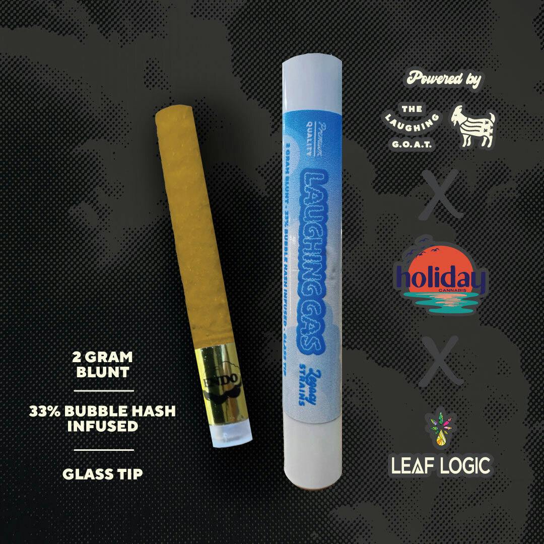 Laughing Gas - Bubble Hash–Infused 2g Blunt (Glass Tip) by The Laughing Goat