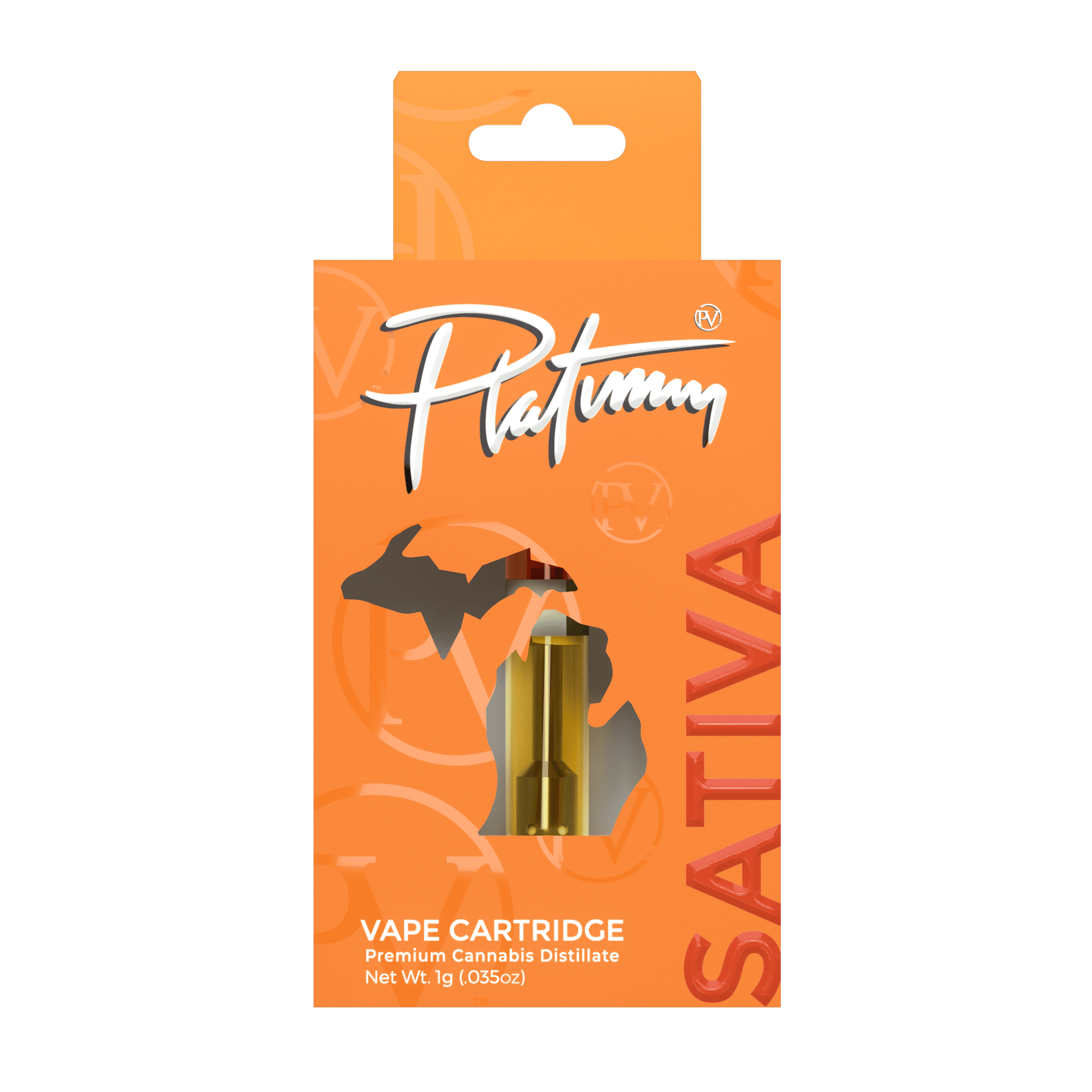 Platinum Vape - Banana OG (Sativa) 1g cartridge at Green Pharm Cannabis Company - Menominee
