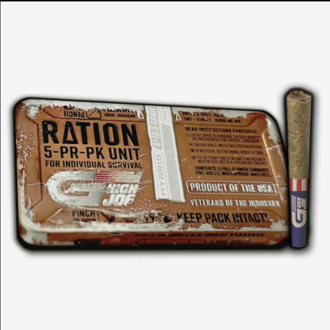 G High Joe - 2.5g Ration 5pk - The Goat