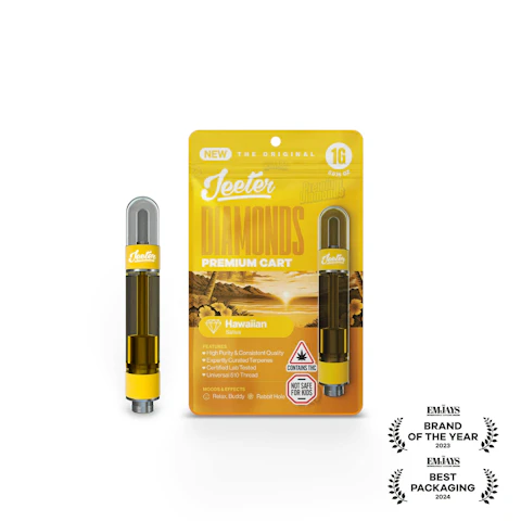 Jeeter Hawaiian · Premium Diamonds Cartridge · 1g, Cartridges