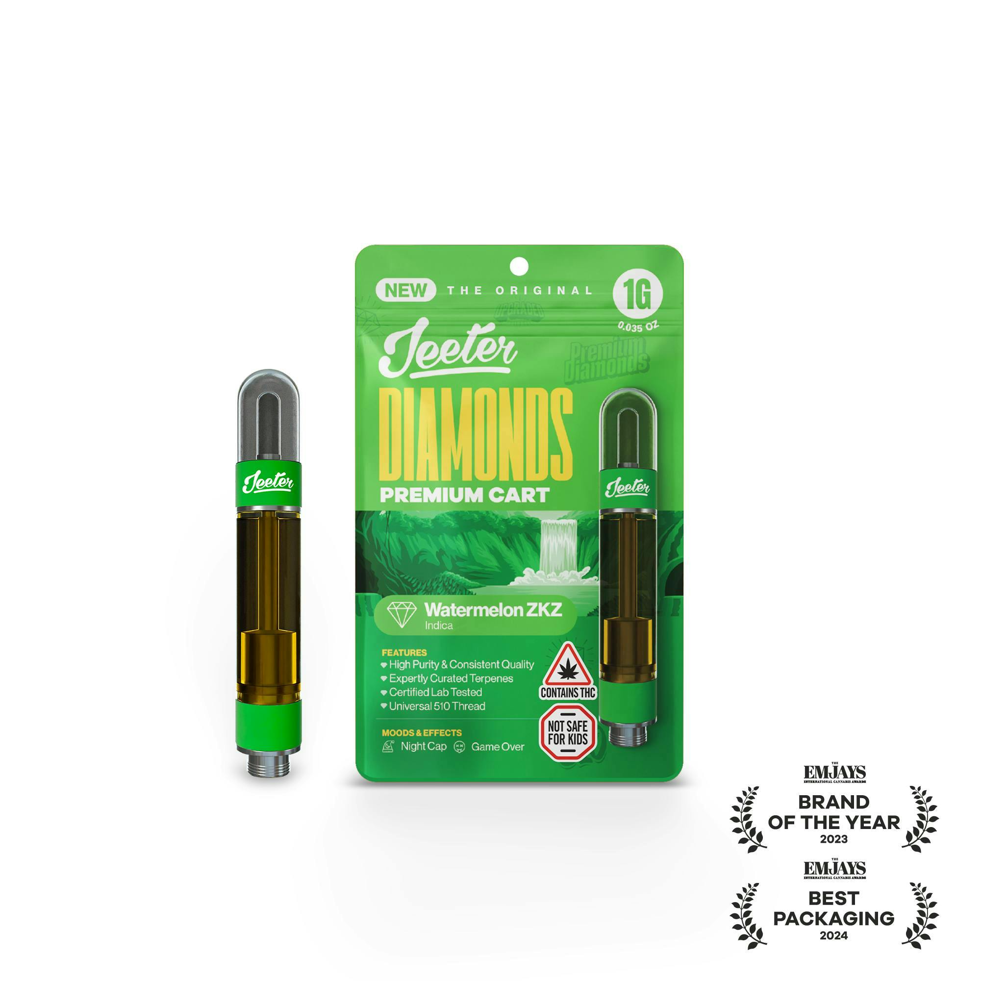 Jeeter | Watermelon ZKZ | Premium Diamonds Cartridge | 1g by Jeeter