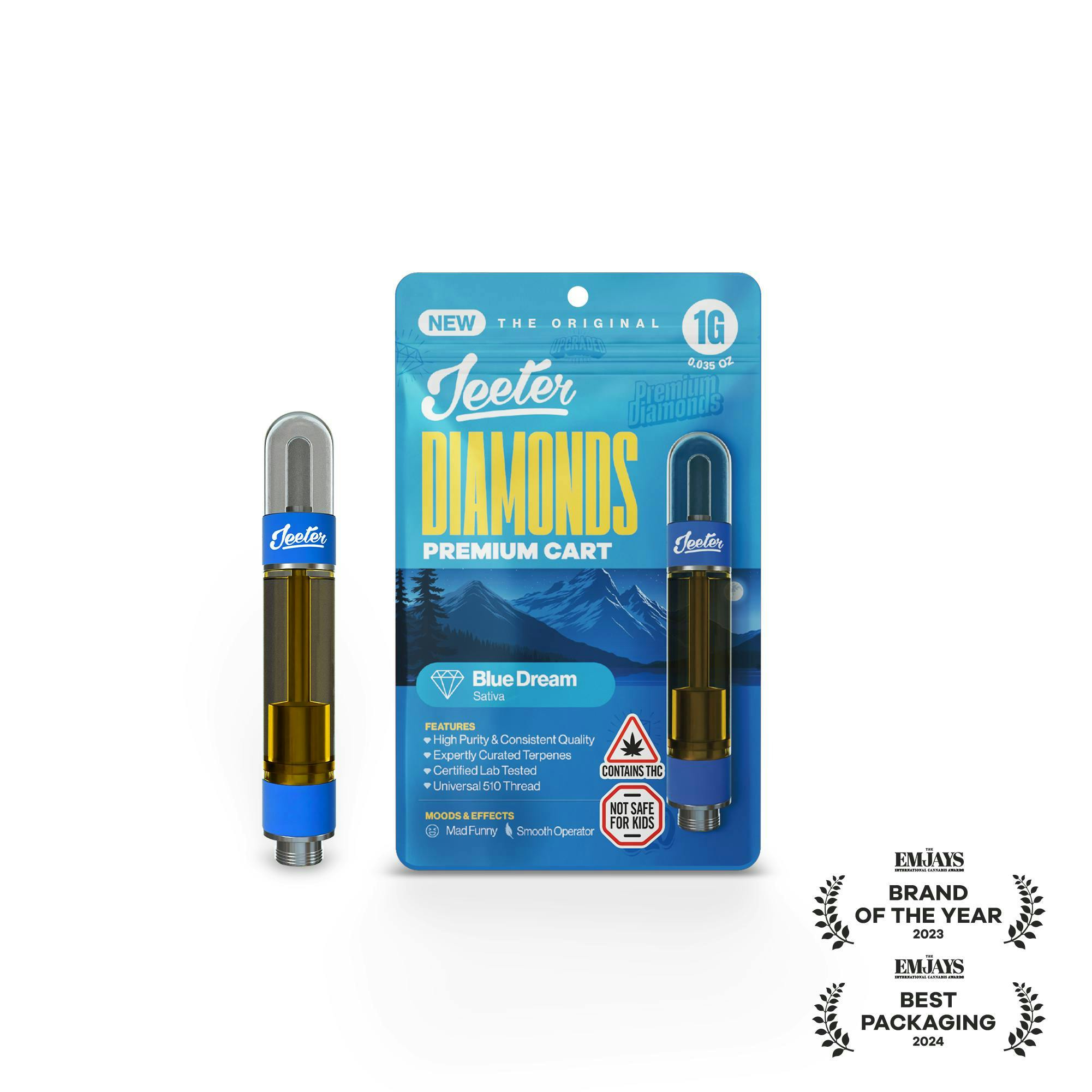 Jeeter | Blue Dream | Premium Diamonds Cartridge | 1g by Jeeter