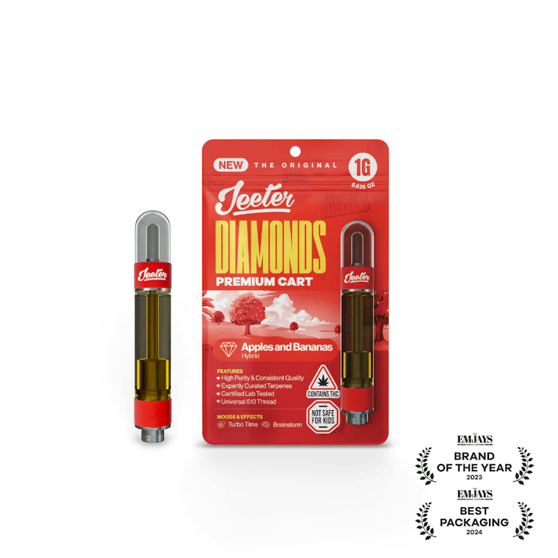 Jeeter Apples and Bananas · Premium Diamonds Cartridge · 1g, Cartridges