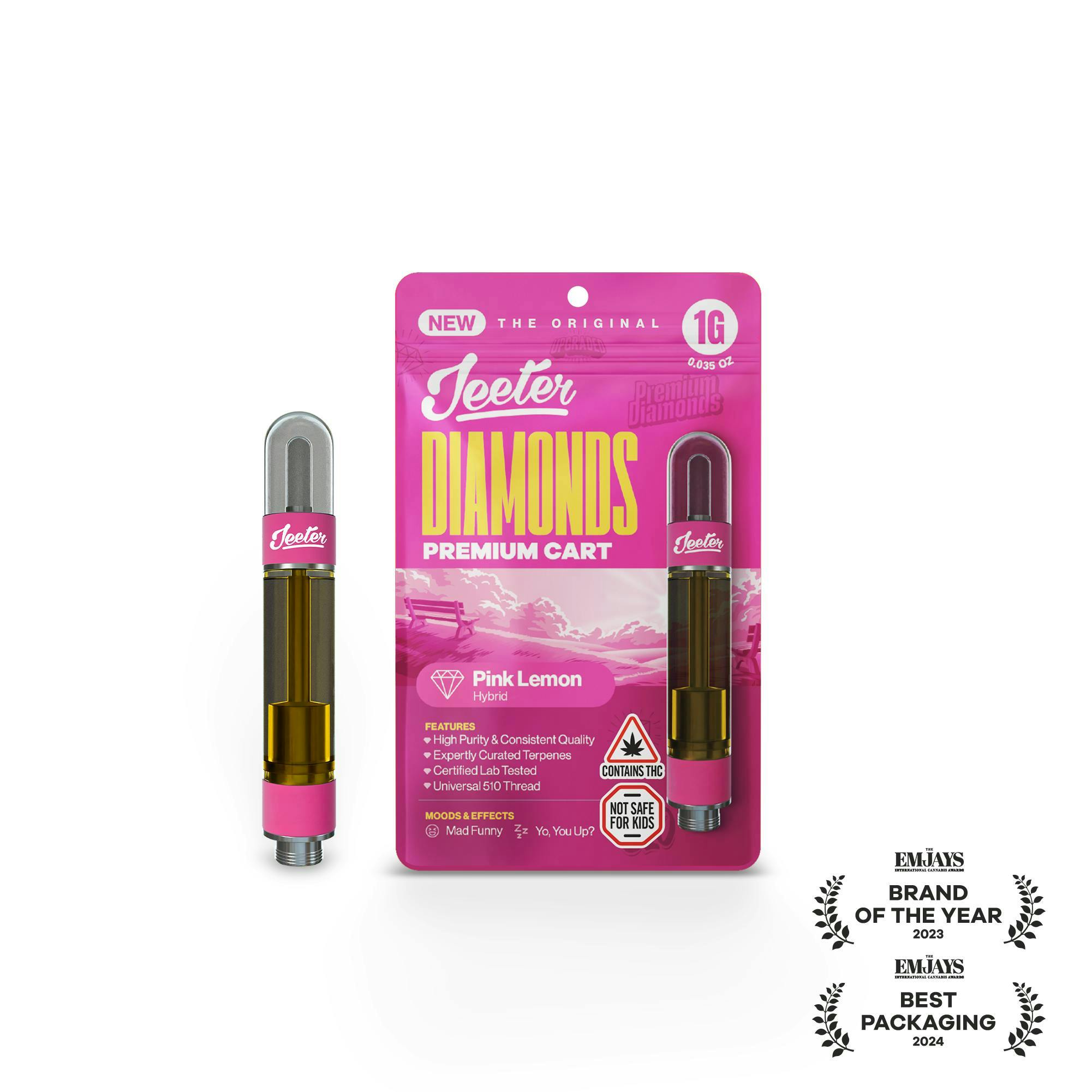 Jeeter | Pink Lemon | Premium Diamonds Cartridge | 1g by Jeeter