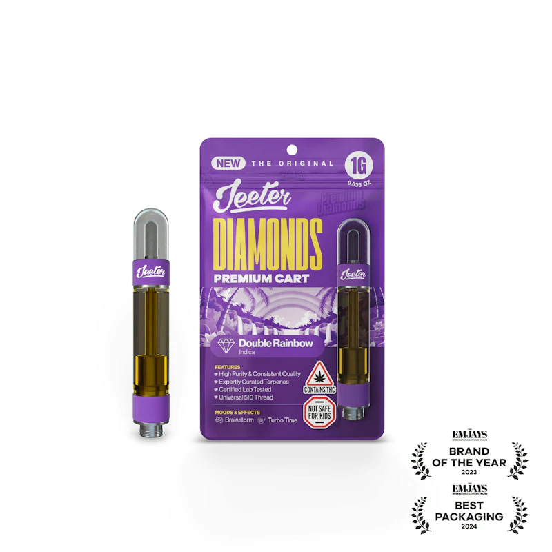 Jeeter Double Rainbow · Premium Diamonds Cartridge · 1g, Cartridges