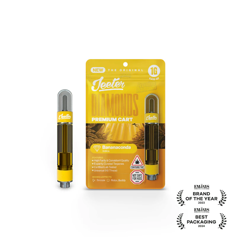 Jeeter Bananaconda · Premium Diamonds Cartridge · 1g, Cartridges