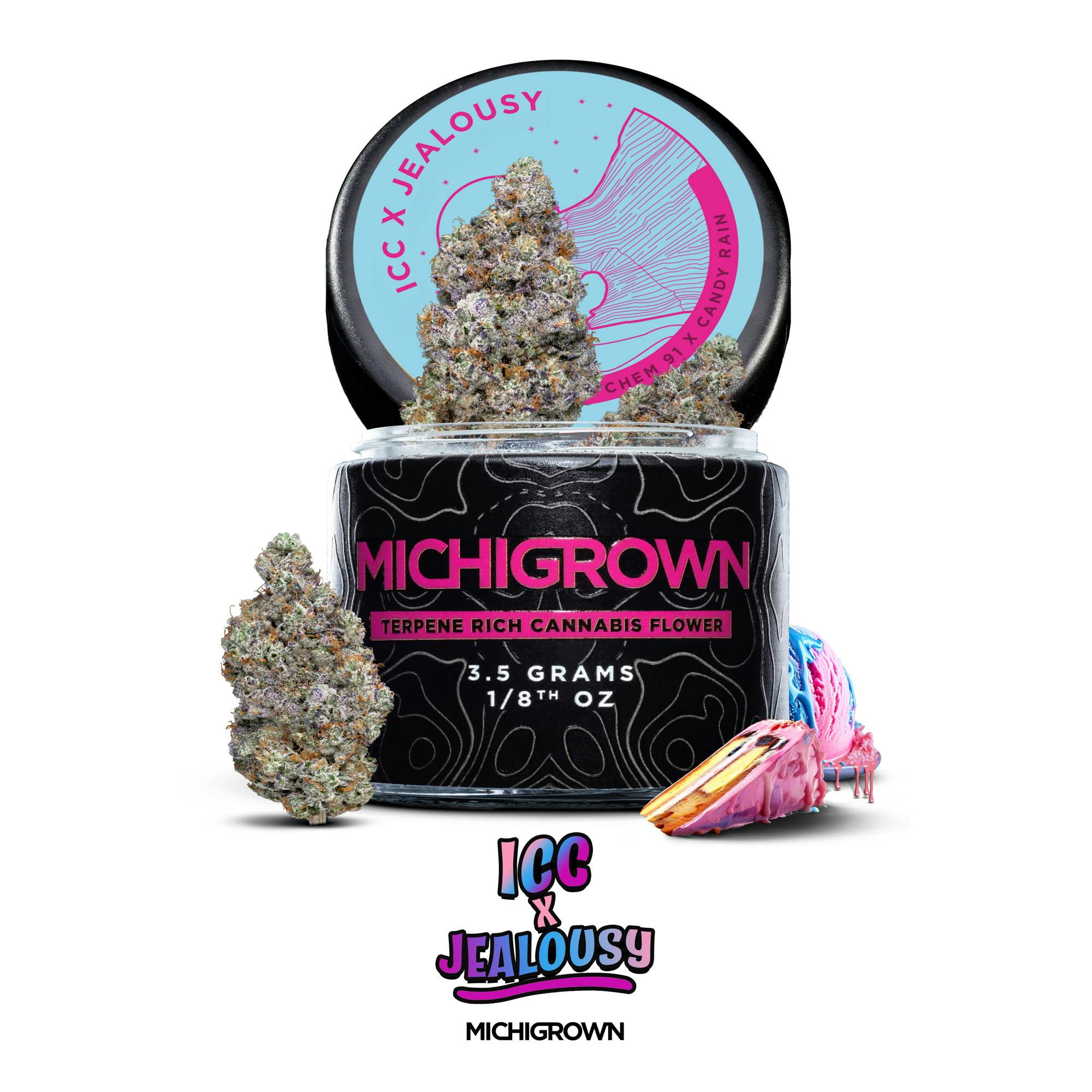 Icc x Jealousy - 3.5 Grams Premium Flower - Jars by MICHIGROWN