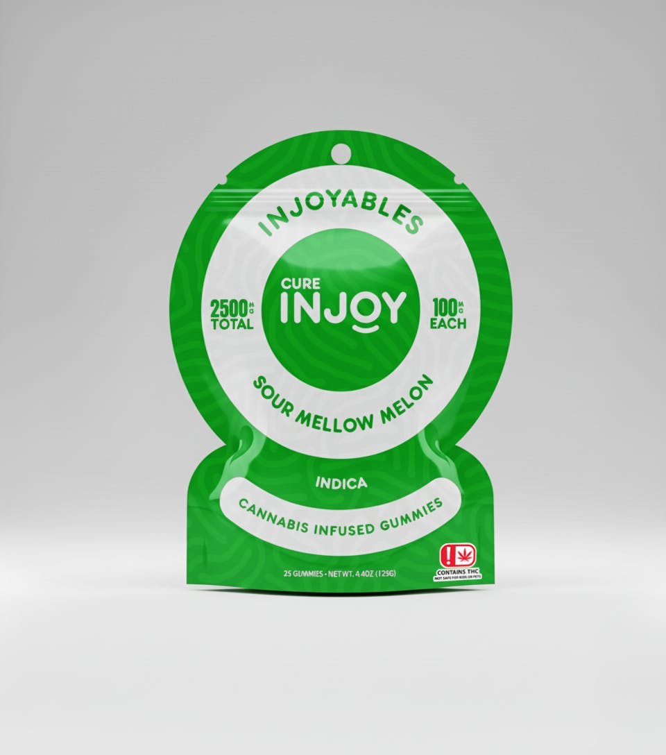 Injoyables | Sour Mellow Melon | 2500mg | 25ct | 100mg/ea