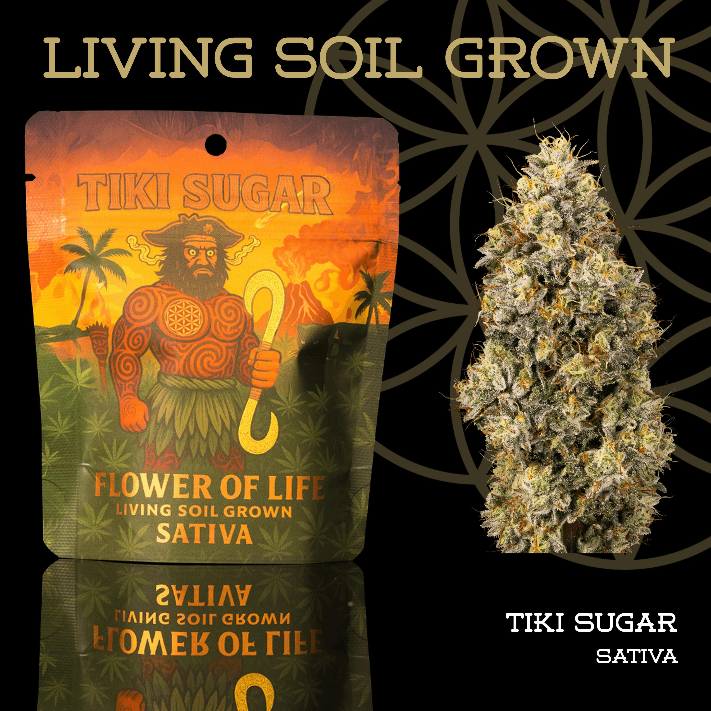 Tiki Sugar | Prepack | Mylar Bag | Living Soil