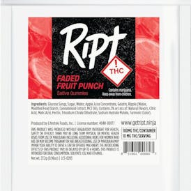 Ript - Faded Fruit Punch Gummies 100mg 10pk