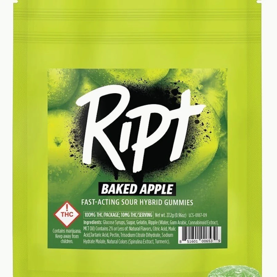 Ript - Baked Apple Gummies 100mg — gummies listed on the Herbs 4 You menu