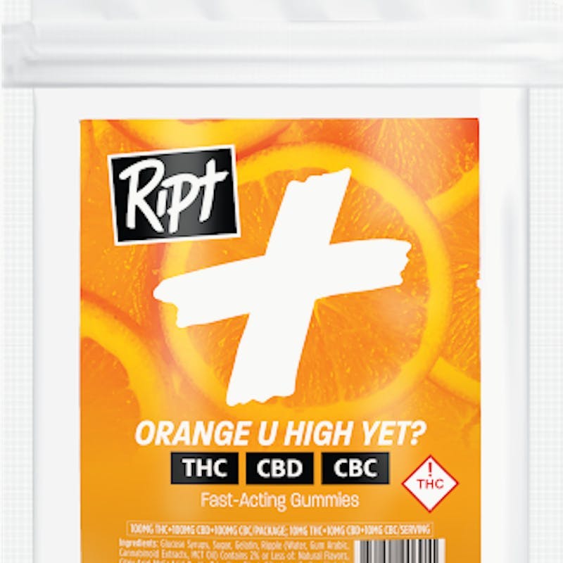 Ript - Orange U High Yet? 1:1:1 Gummies 100mg 10pk by Ript