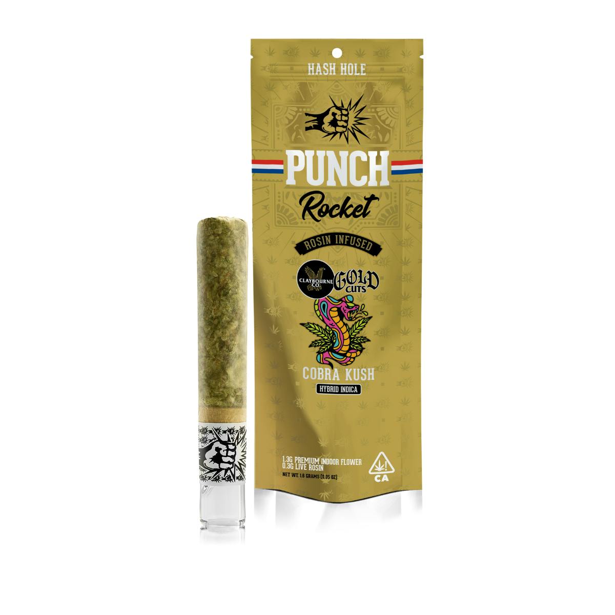 PUNCH EDIBLES & EXTRACTS: Cobra Kush X Butterscotch Claybourne Rocket