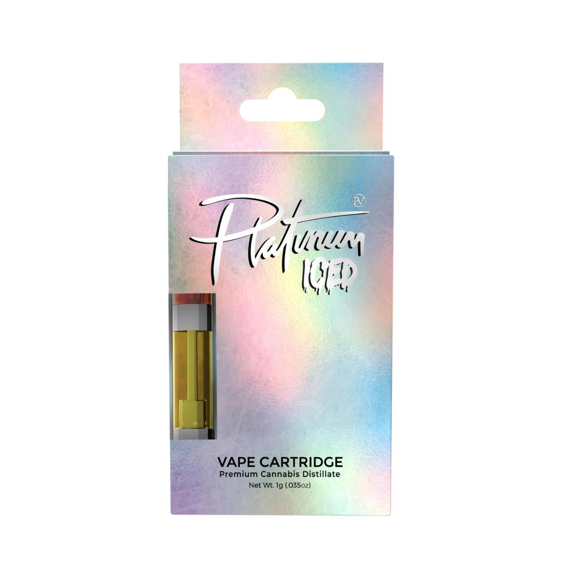 Platinum ICED Edition - Polar Peach (Sativa) 1g Cartridge by Platinum Vape
