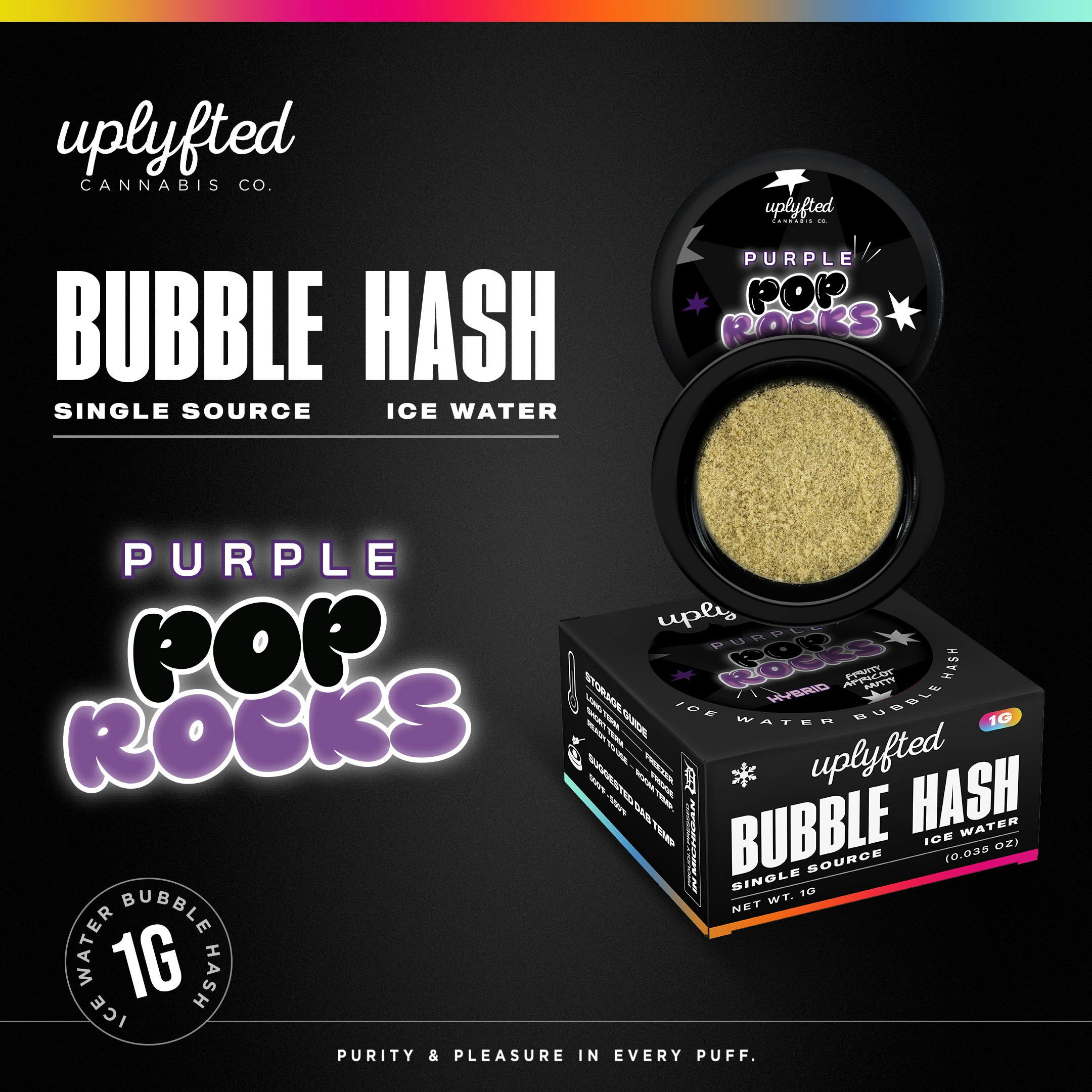 1g Bubble Hash Concentrate - Purple Pop Rocks by Uplyfted Cannabis Co