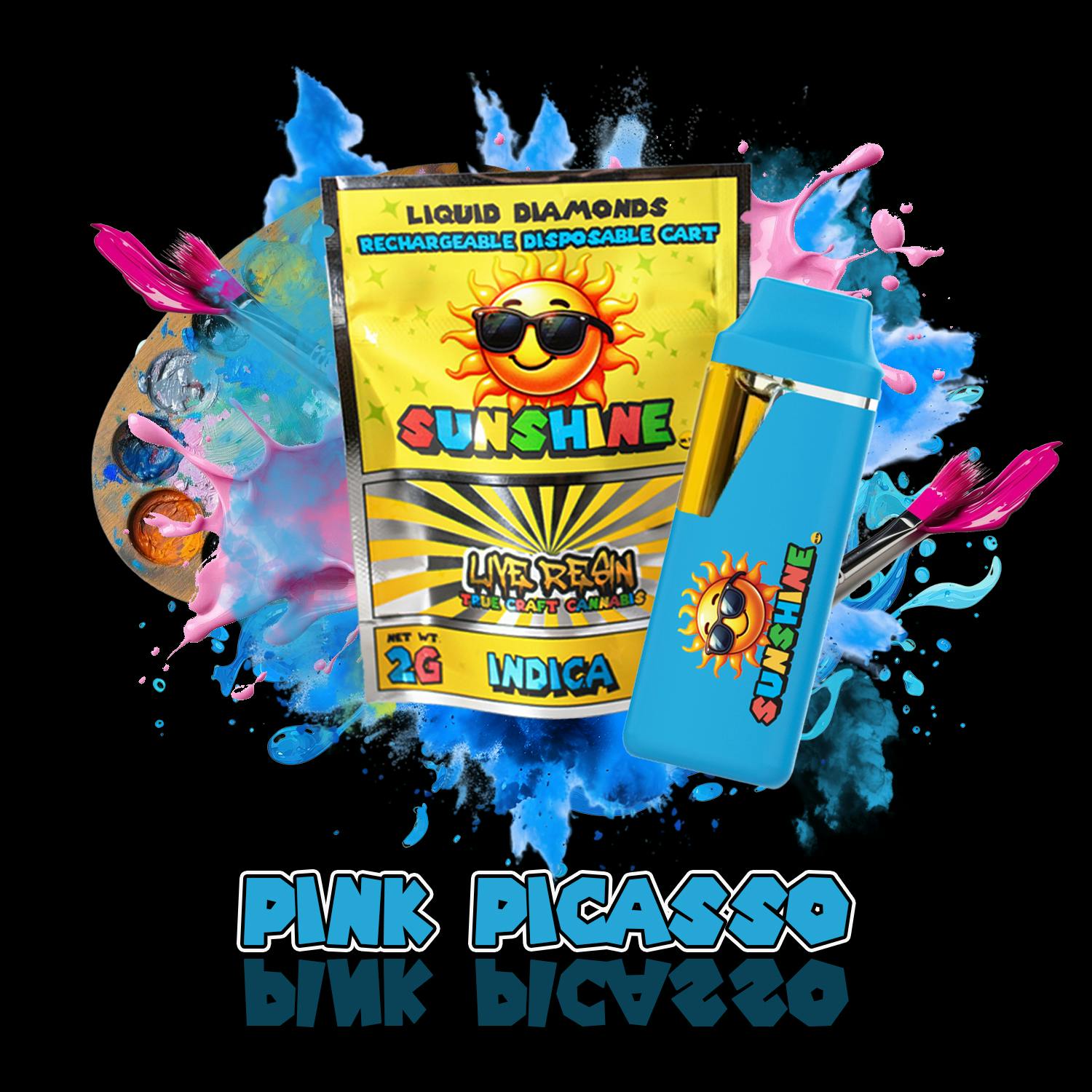 Sunshine Unlimited - FSO Live Resin Disposable - Pink Picasso - 2 g by Sunshine Unlimited