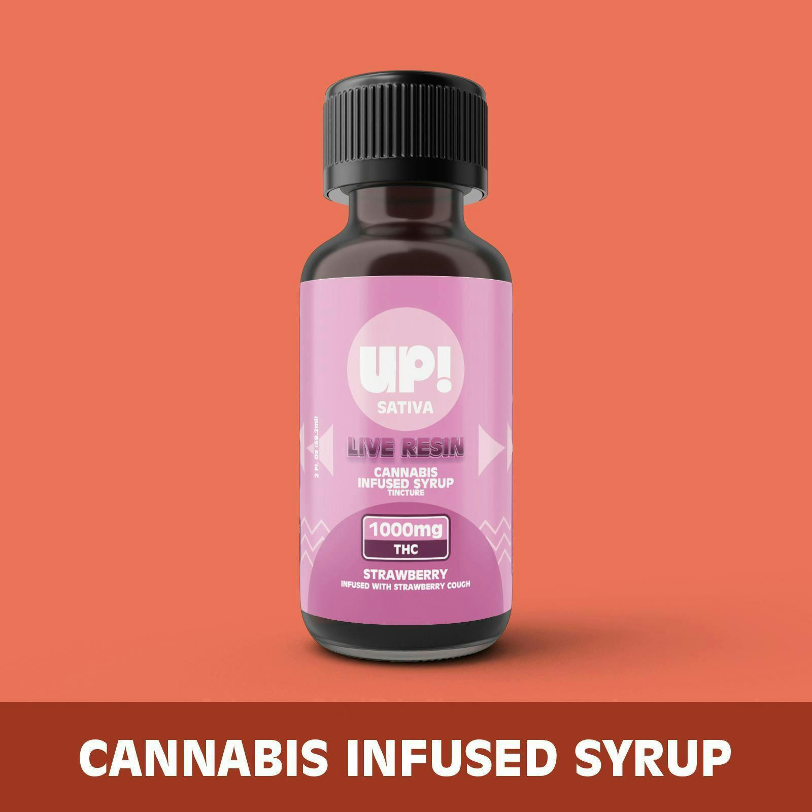 Strawberry (Sativa) Syrup 1000mg