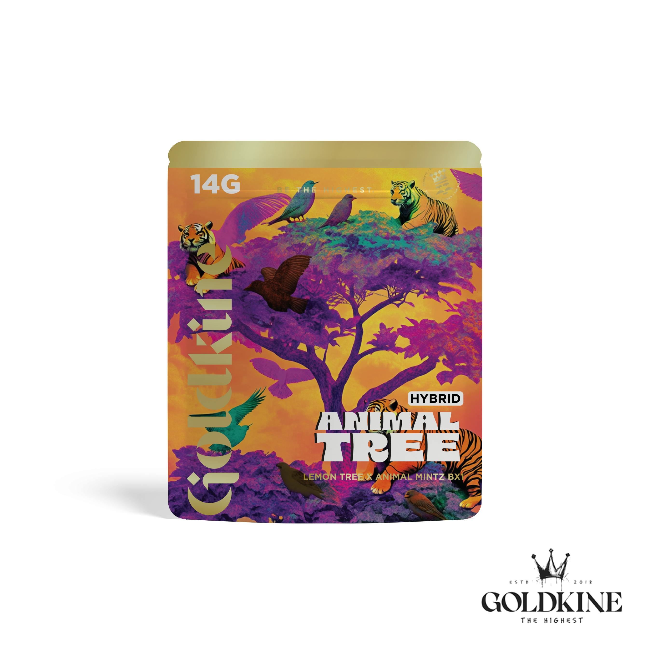 Goldkine Flower 14G (Mylar) | Animal Tree by Goldkine