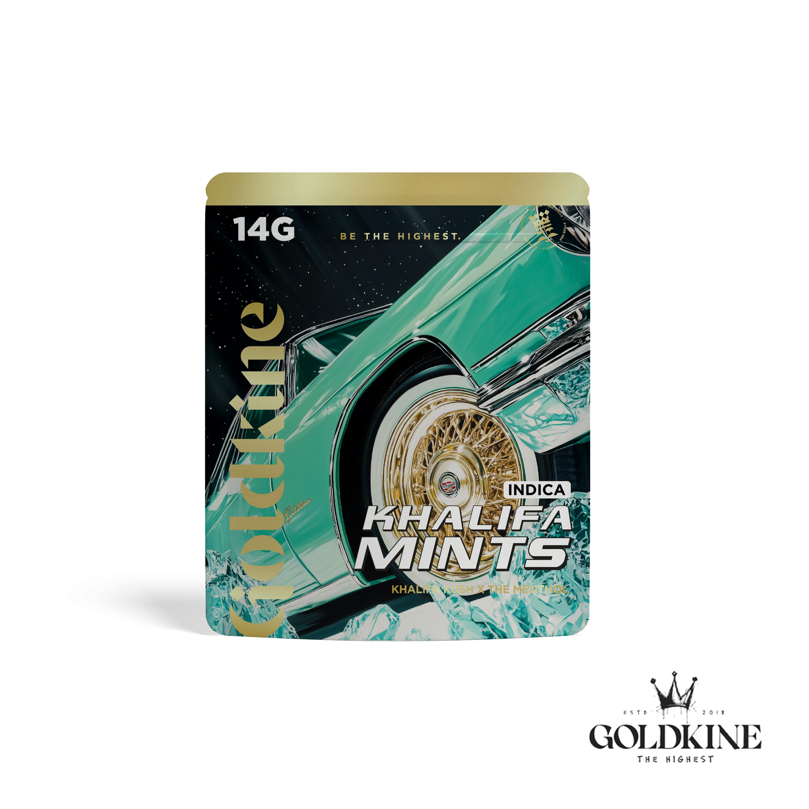 Goldkine Flower 14G (Mylar) | Khalifa Mints
