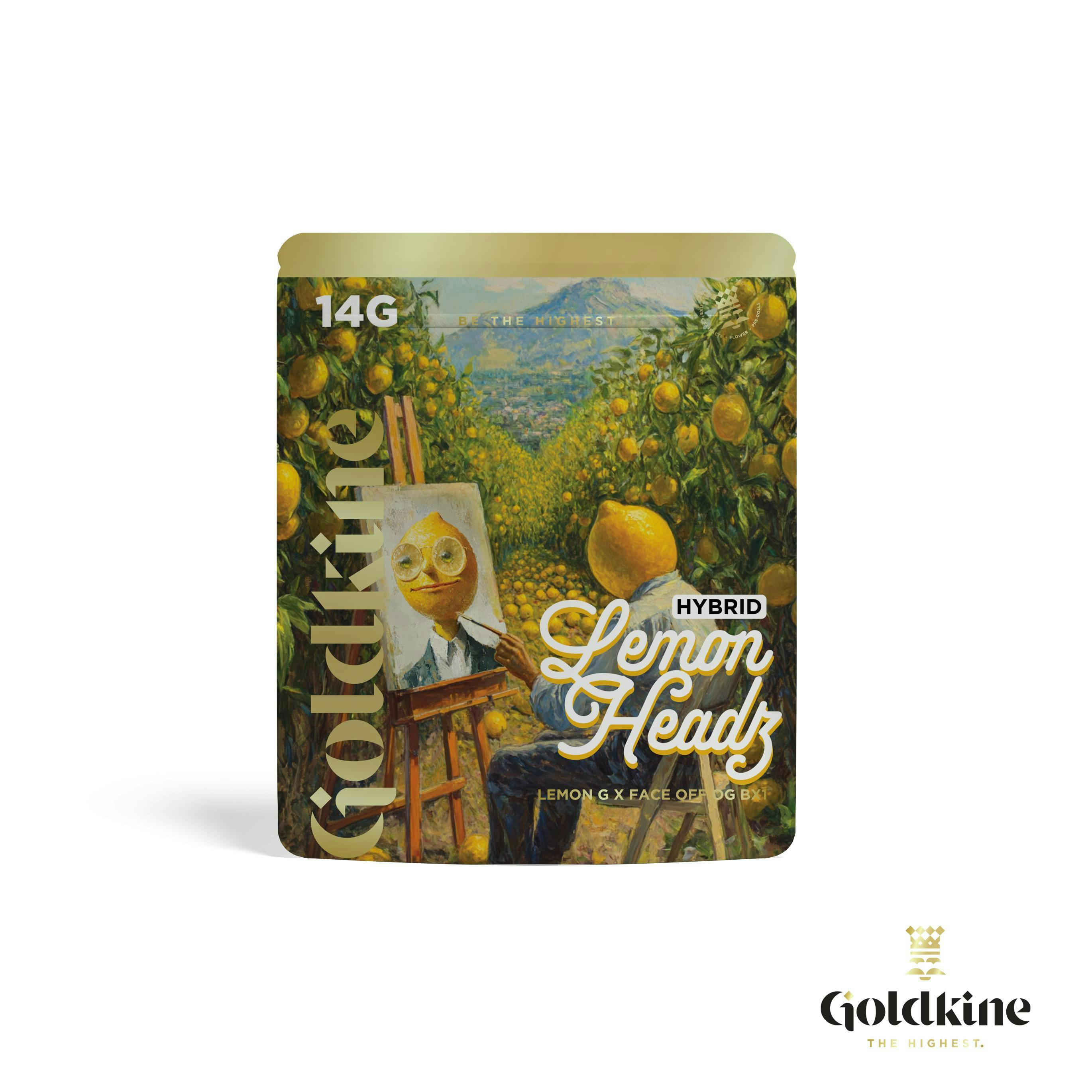 Goldkine Flower 14G (Mylar) | Lemon Headz by Goldkine
