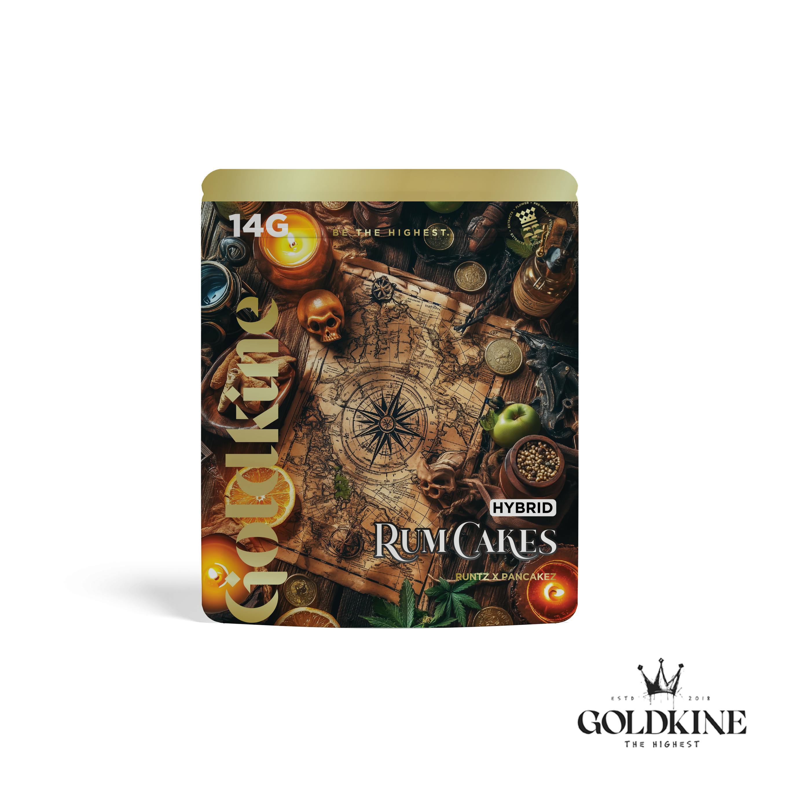 Goldkine Flower 14G (Mylar) | Rum Cakes by Goldkine