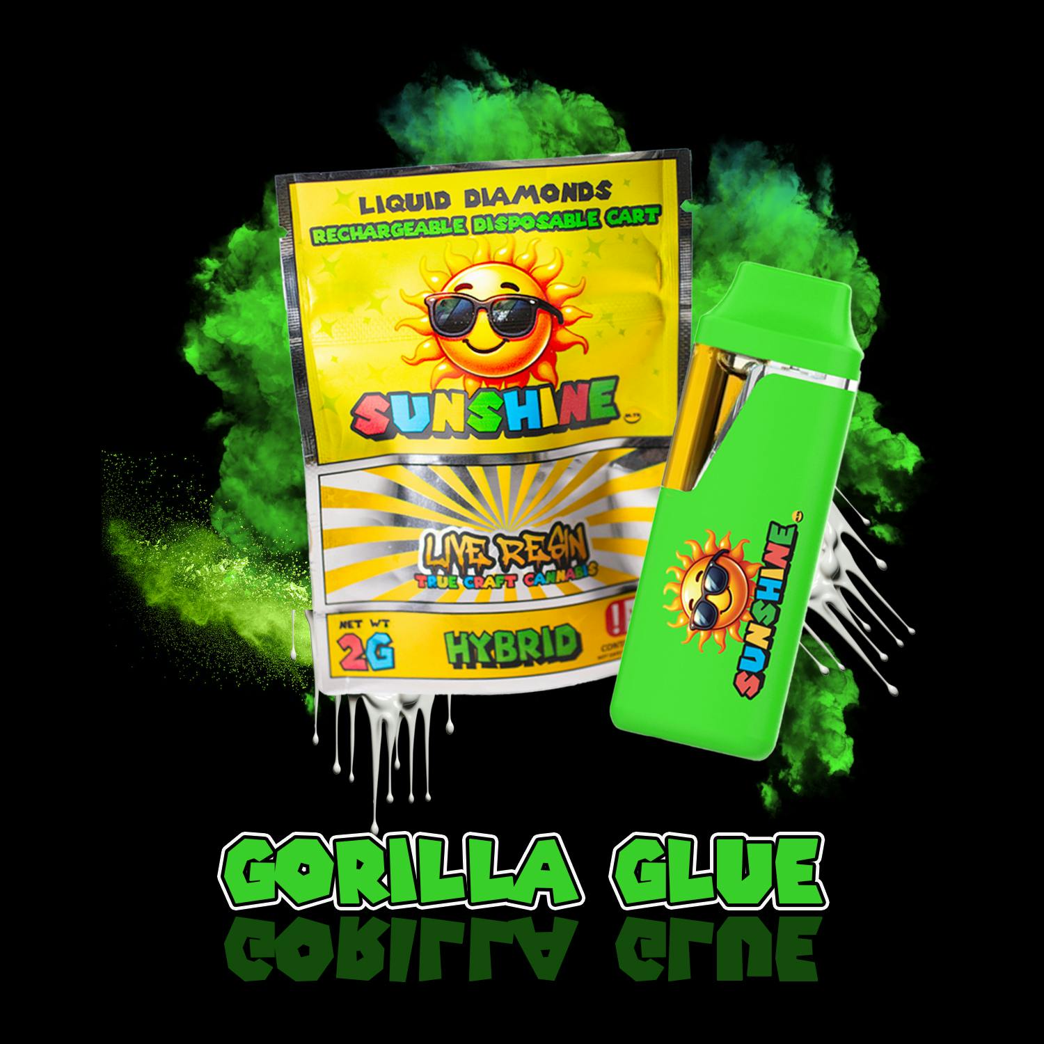 Sunshine Unlimited - FSO Live Resin Disposable -Gorilla Glue - 2 g by Sunshine Unlimited