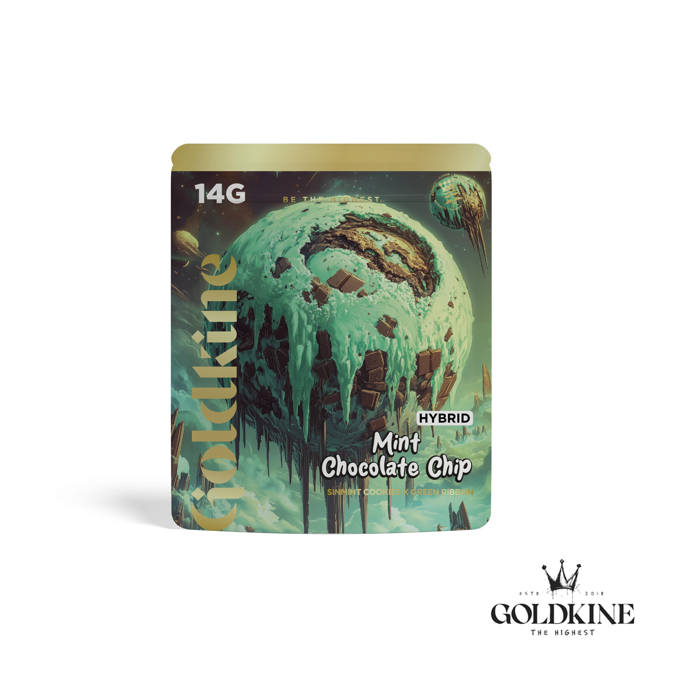 Goldkine Flower 14G (Mylar) | Mint Chocolate Chip by Goldkine