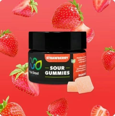 Strawberry - 2 Day - THC Gummies - 11ct by Main Street Health