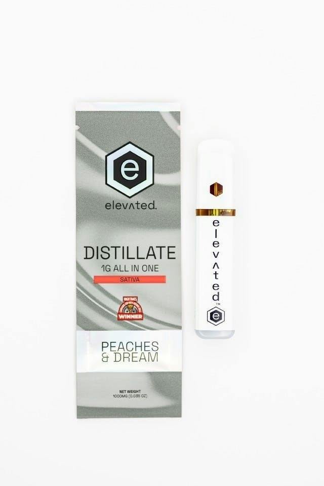 Elevated | Peaches & Dreams | Distillate Disposable | 1g by Elevated Labs