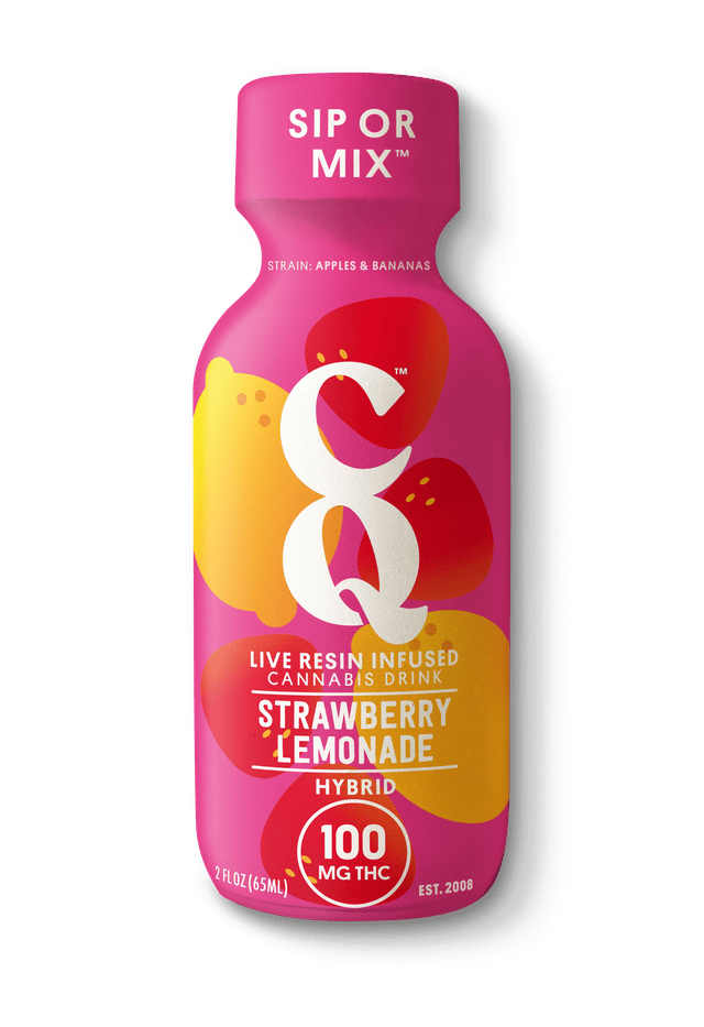 Elevated x CQ | Strawberry Lemonade Shot | Non-carbonated | 100mg | 65mL at Luna Leaf Dispensary