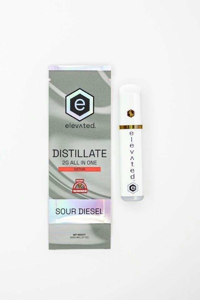 Elevated | Sour Diesel | Distillate Disposable | 2g by Elevated Labs