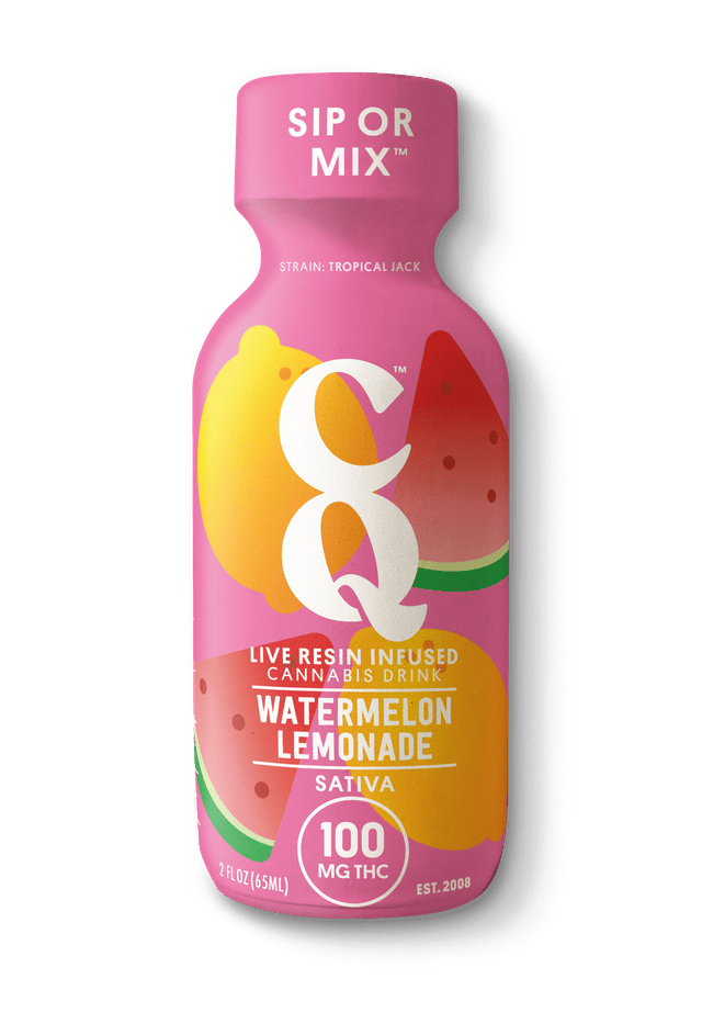 Elevated x CQ | Watermelon Lemonade Shot | Non-carbonated | 100mg | 65mL at Luna Leaf Dispensary