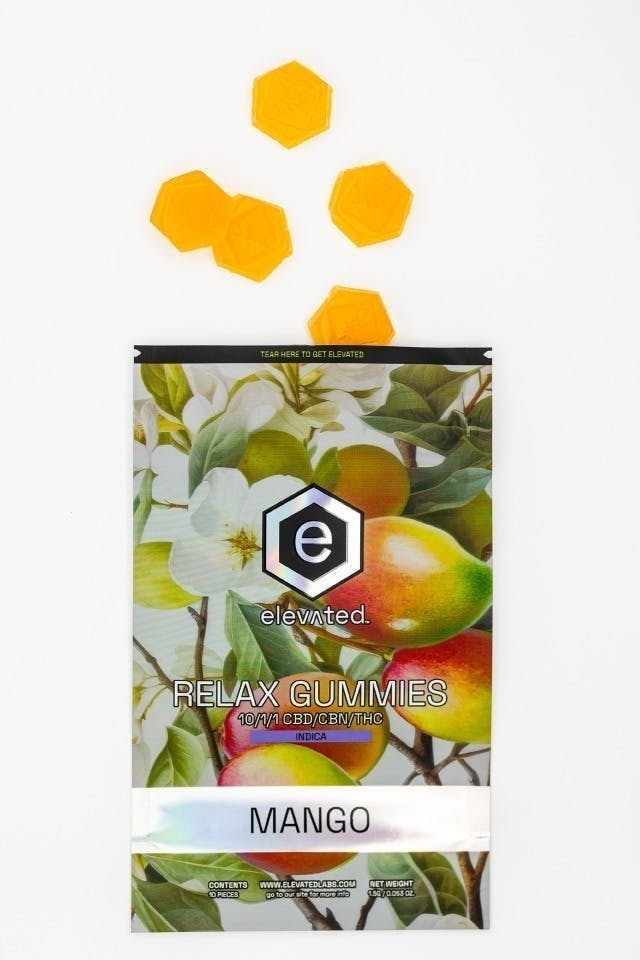 Elevated | Mango Relax Gummies | 10:1:1 CBD:CBN:THC | 100mg | 10ct by Elevated Labs