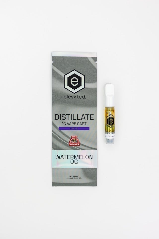 Elevated | Watermelon OG | Distillate Cartridge | 1g at Mesa Flowers Canna Co.