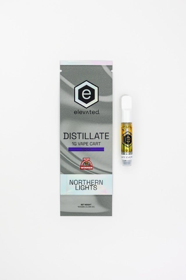 Elevated | Northern Lights | Distillate Cartridge | 1g at Mesa Flowers Canna Co.