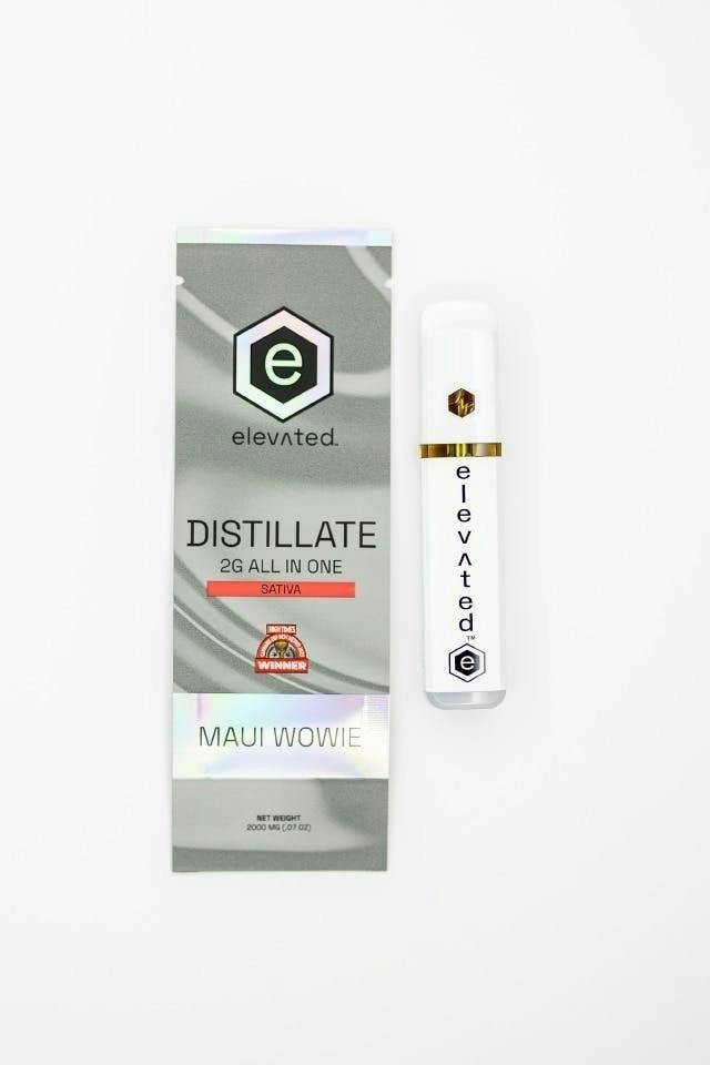 Elevated | Maui Wowie | Distillate Disposable | 2g by Elevated Labs