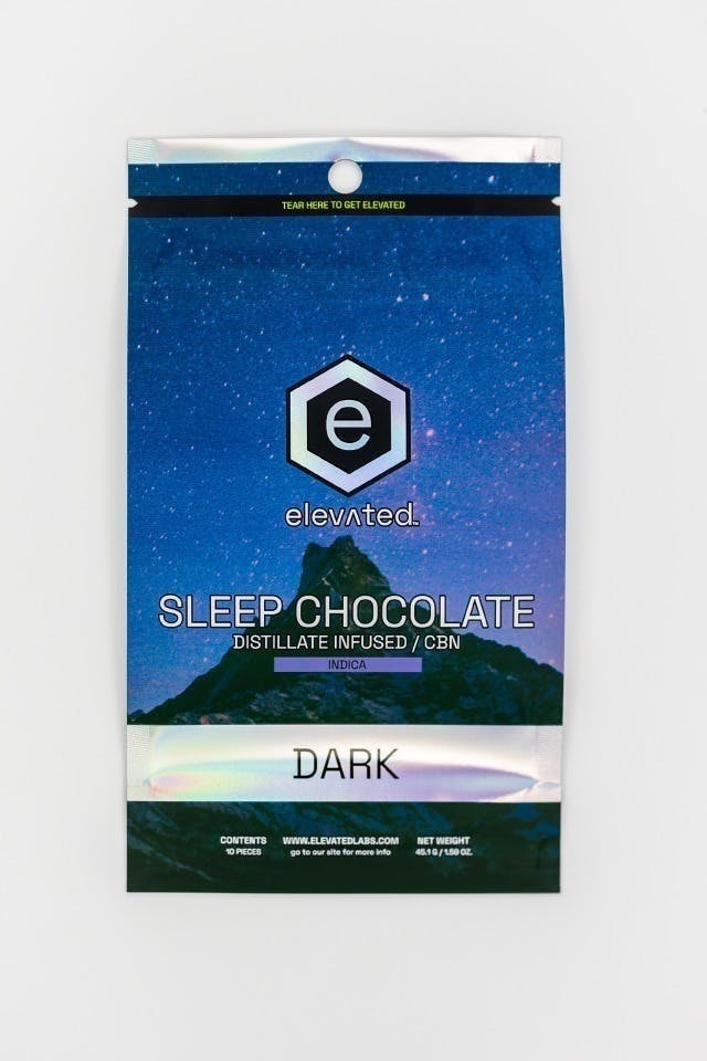 Elevated | Sleep Distillate Dark Chocolate | 100mg | 10ct | 10mg/ea